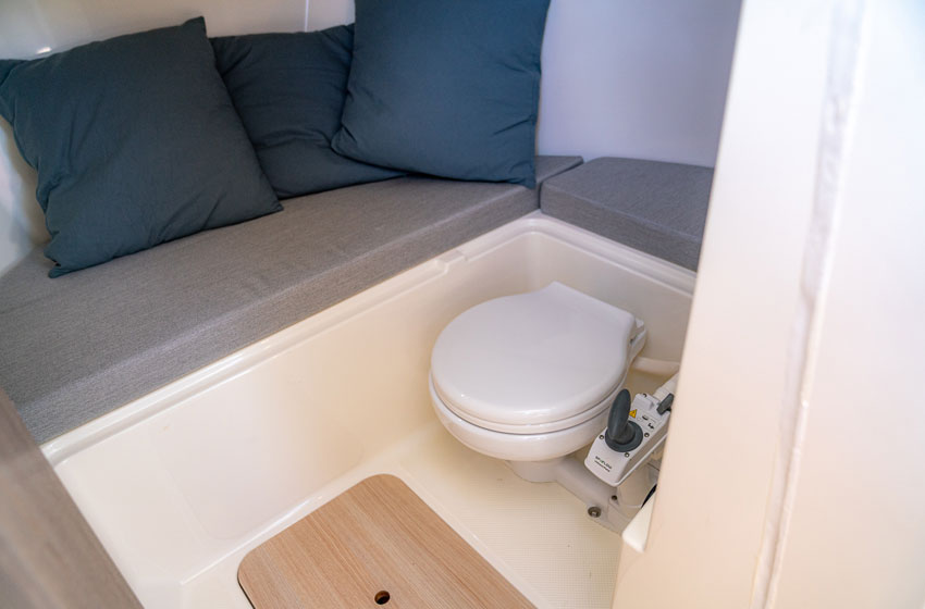 Sea Toilet with front portlight